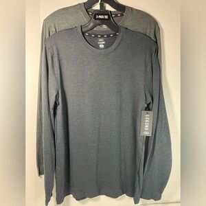 LEG3ND Super Soft Light Weight Stretch Moisture Wicking Long Sleeve 2pc Crews